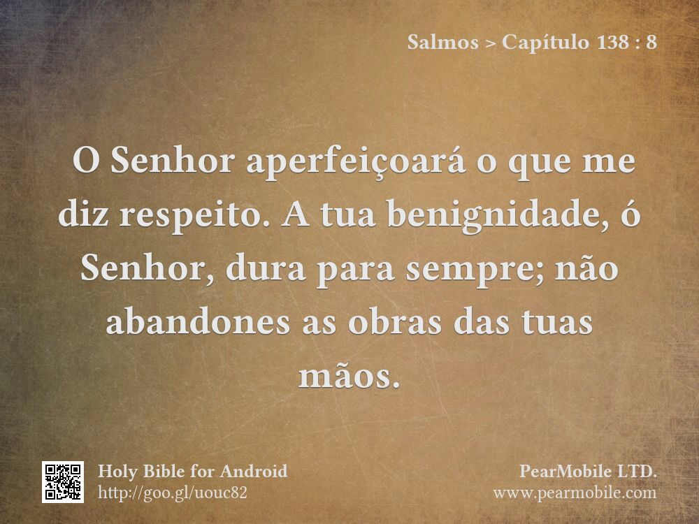 Salmos, Capítulo 138:8